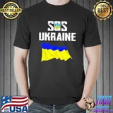 I Stand With Ukraine Flag – Support Free Ukraine Sos Ukraine T-Shirt