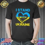 I stand with Ukraine heart support ukrainian lover Unisex