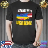 I Stand With Ukraine No War Ukraine Flag Shirt