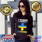 I stand with Ukraine puck fudin shirt