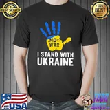 I stand with Ukraine support Ukraine flag shirt