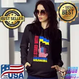 I stand with Ukraine ukrainian American flag shirt