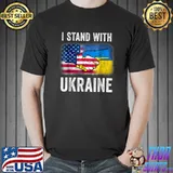 I Stand With Ukraine Ukrainian Flag Lover Support Ukraine T-Shirt Unisex