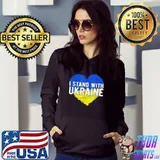 I stand with Ukraine ukrainian flag support Ukraine Hoodie
