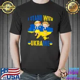I Stand with Ukraine Ukrainian flag supporting Ukraine T-Shirt