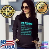 Ice Fishing Fisher Fisherman T-Shirt Hoodie