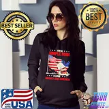 I'm a simple man I love hockey and America flag shirt
