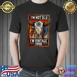 I'm Not Old I'm Vintage 1988 Birthday Cowboy Buffalo Skull Premium T-Shirt