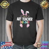 I'm The Art Teacher Bunny Easter Day Rabbit Family Matching Premium T-Shirt