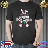 I'm The Elementary School Counselor Bunny Easter Day Rabbit T-Shirt