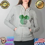 In A World Full Of Grandmas Be A Mimi Happy Patrick's Day Mickey Shirt Full Zip Hooded