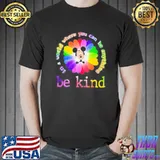 In a world where you can be anything be kind mickey flower LGBT shirt