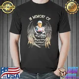 In memory of feb 18 2001 dale earnhardt thank you for the memories wings shirt