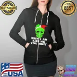 Irish I am kiss me you must sugar skull st patrick's day Full Zip Hooded