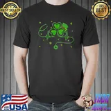 Irish Nurse St Patricks Day Shamrock Stethocsope Women T-Shirt