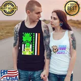 Irish shamrock American flag poison dart frog st patrick day Tank Top