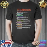 IT Alignments Lawful Good Neutral Chaotic Evil Shirt Unisex
