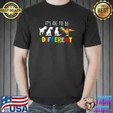 It's Ok To Be Different Dinosaur Autism Awareness Gifts T-Shirt