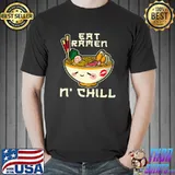Japanese Anime Kawaii Ramen Noodles Bowl T-shirt
