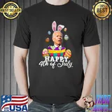 Joe Biden Happy 4th of July Confused Easter Biden Bunny T-shirt