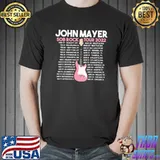 John mayer sob rock tour 2022 thank you for the memories shirt