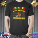 Juneteenth Names Liberation Day Emancipation Day Black Afro T-Shirt
