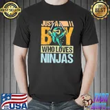 Just A Boy Who Loves Ninjas Karate And Ninja T-Shirt