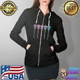 Lacrosse Lacrosse Sticks woman girls retro T-Shirt Full Zip Hooded