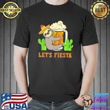 Let’s Fiesta Sloth Beer Drinking Cinco De Mayo Mexican Party T-Shirt Unisex