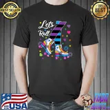 Let's Roll Roller Skates Roller Skating Inline Skating Sport Premium T-Shirt Unisex