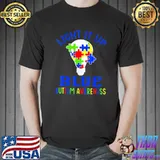 Light It Up Blue Autism Awareness Autistic Puzzle Piece T-Shirt