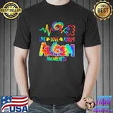 Live Love Accept Autism Awareness Support Acceptance Tie Dye T-Shirt