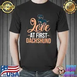 Love At First Dachshund Dog Design For Dachshund Owner Premium T-Shirt