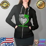 Love Hope Faith March We Wear Green Kidney Disease Awareness T-Shirt Full Zip Hooded