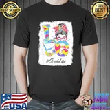 Love Scrub Life Messy Bun Easter Day Christians T-Shirt