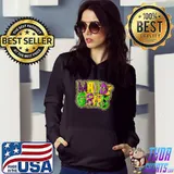 Mardi Gras Leopard Plaid Print Funny New Orleans Outfit T- Hoodie