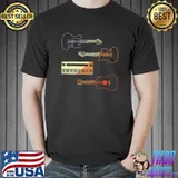 Mens Music Band Instruments Guitarists and Keyboard Player Premium T-Shirt Unisex