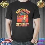 Mermaid Security - Mermaid Girl Security Party Swimming Sea Premium T-Shirt Unisex