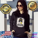 Messy Bun Mom Of Both Baseball Softball Busy Raising T-Shirt Hoodie