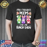 My Favorite Peeps Call Me Lunch Lady Gnome Shirt