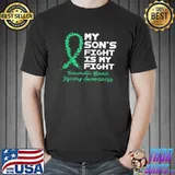 My Son's Fight Is My Fight Traumatic Brain Injury Awareness T-Shirt