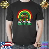 Nice Black History Rainbow Juneteenth 1865 Gamer Vibes T- Unisex