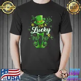 Nice Mens I'm A Lucky Pap Pap Leprechaun St Patricks Day T-Shirt Unisex