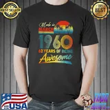 Official 62 Year Old Awesome Since March 1960 62nd Birthday Gifts T-Shirt Unisex