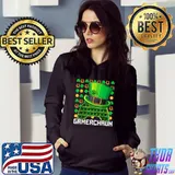 Official Gamerchaun Gaming Shamrock Love Pop It St. Patrick's Day T-Shirt Hoodie