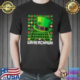 Official Gamerchaun Gaming Shamrock Love Pop It St. Patrick's Day T-Shirt Unisex