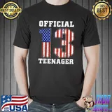 Official Teenager 13th Birthday Gifts For Girls Boys 13 T-Shirt Unisex