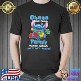 Ohana MEans Family Family Means Nobody Gets Left Behind Stitch Autism shirt