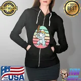 Original Baseball Player Bunny Easter Day Cute Sports Boys Kids T- Full Zip Hooded