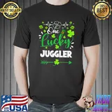 Original One Lucky Juggler Shamrock St. Patricks Day Irish luck Premium T-Shirt Unisex